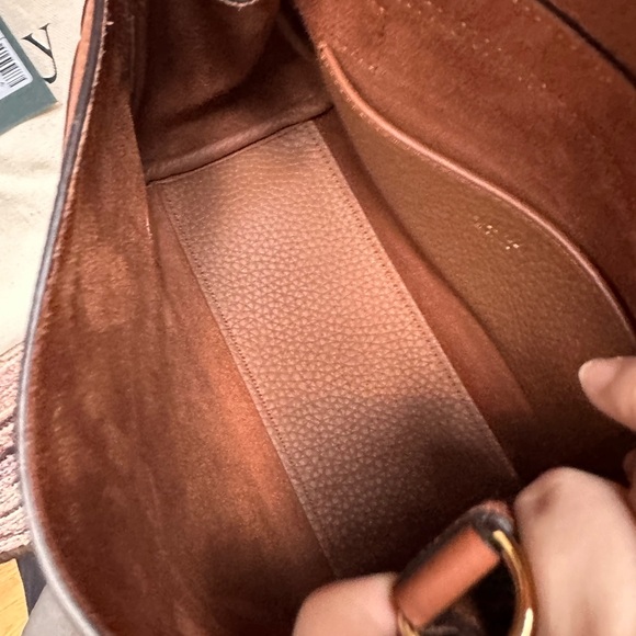 Mulberry Mini Alexa in heavy grain leather bag chestnut - Picture 9 of 16